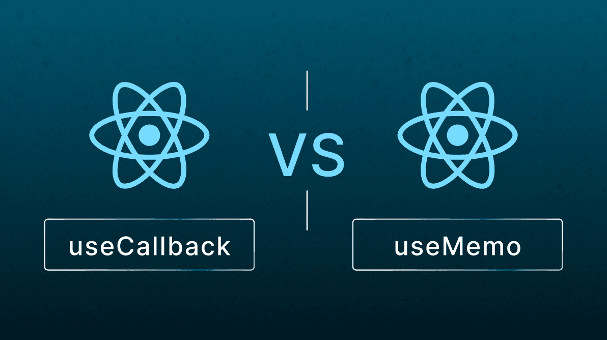 Illustration depicting React performance optimization using useMemo, useCallback, and React.memo hooks to prevent unnecessary re-renders