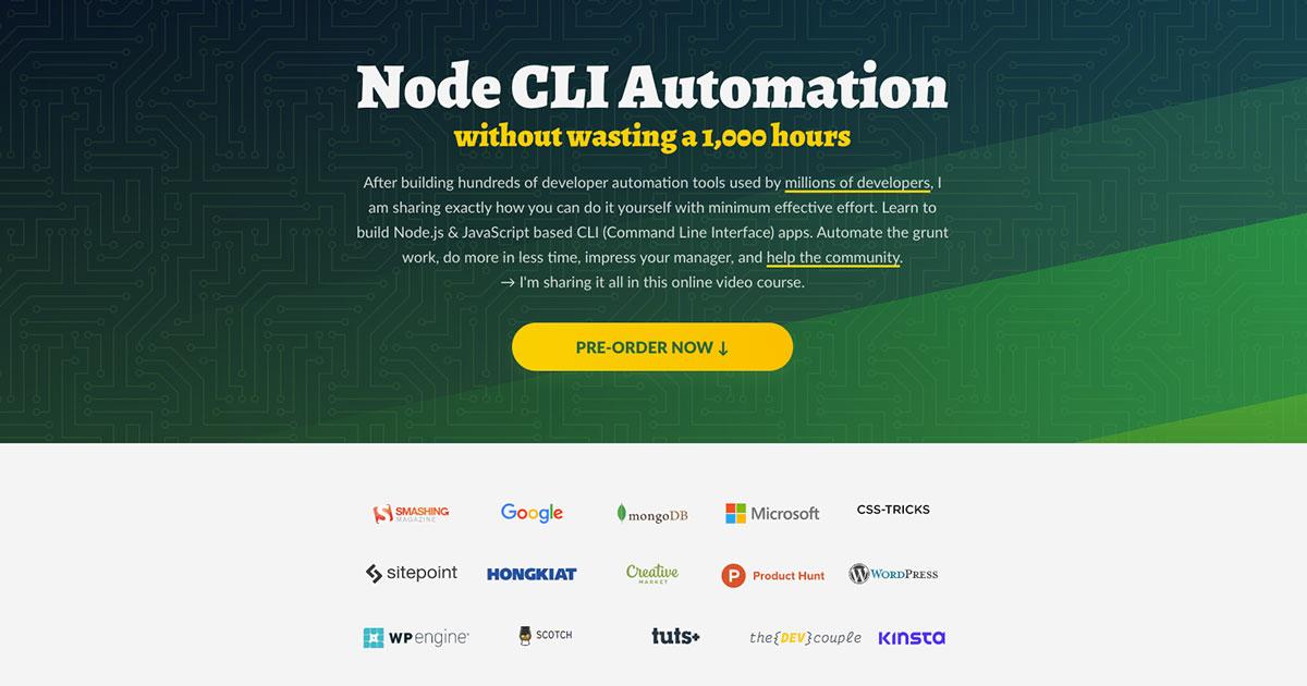 Stylized image representing Node.js command-line interface (CLI) development for automating tasks and improving workflow.