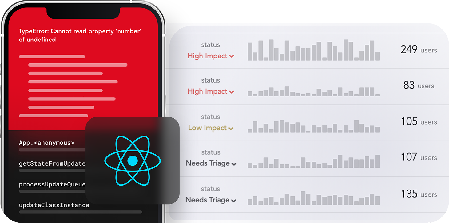 React Native logo with a plug icon, representing the seamless integration of native UI components and custom platform experiences using TurboModules